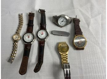 6 Watches And A Knife