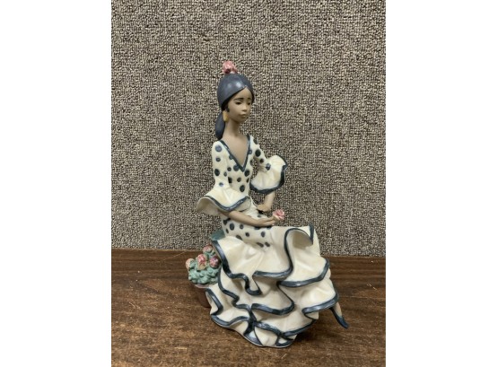 9.5 Inch Tall Lladro Spanish Dancer Gres Andalucian Woman Dancer 2170