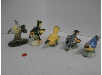 5 Pottery Birds Including Stangl, Pennsbury Pottery And More