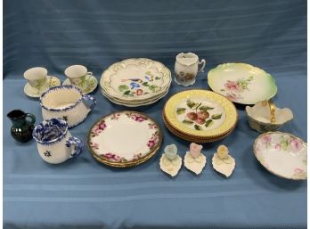 Porcelain And Pottery Lot Including Italian And German Items