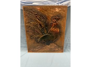 Desmond Signed Copper High Relief Rooster
