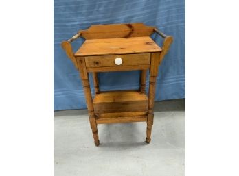 Country Pine One Drawer Wash Stand