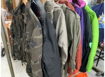 8 Winter And Assorted Jackets Including Gerry, Gap, Nike And Others