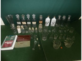 Apothecary And Pharmaceutical Items, Glass Bottles, Containers, Measures, Dissecting Kit By Hamilton Bell Co.