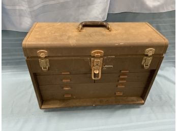 Kennedy Metal Tool Box With Assorted Hardware And Tools