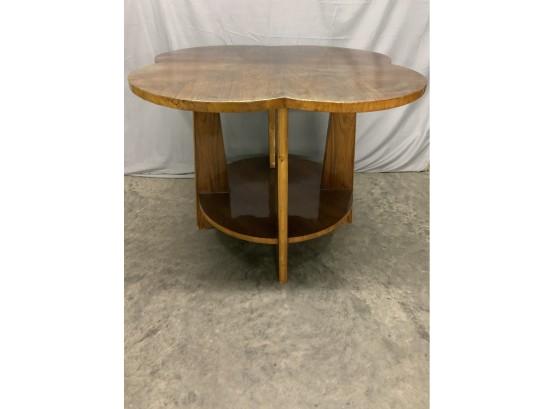 Clover Leaf Style Center Table With An Art Deco Style