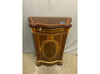 Inlaid Hall Cabinet With One Drawer And One Door