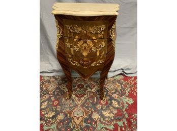 3 Drawer Small Bombay Style Marble Top Commode