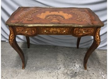 French Style Inlaid 3 Drawer Desk
