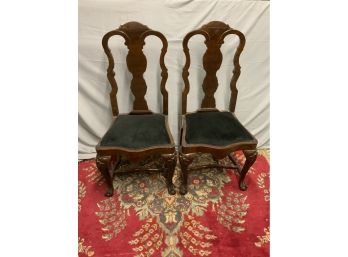 Pair Of Chippendale Style Side Chairs