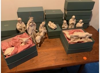 2 Tables Of Assorted Figures And Holiday Items