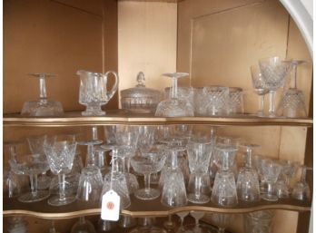 Assorted Lot Of Waterford Crystal Stems And Other Glassware