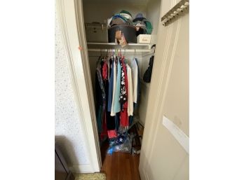 Closet Contents Of Vintage Clothing Including A Dress From G. Fox
