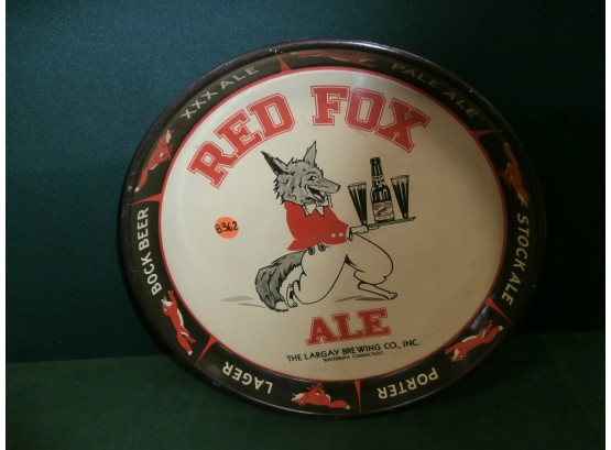 Red Fox Ale The Largay Brewing Co., Inc Waterbury, CT Beer Tray