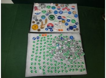Large Grouping Of Political Pin Back Buttons