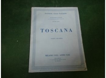 Touring Club Italiano Toscana II Milano 1935 Soft Bound Book