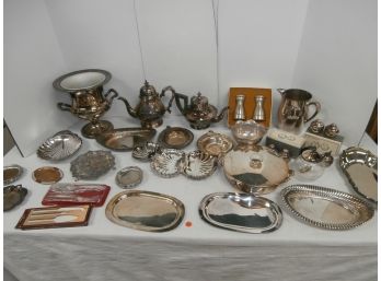 Silver Plate And Stainless Lot