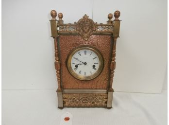 Seth Thomas Mantle Clock With Signed Seth Thomas Brass Works With The Retail Label