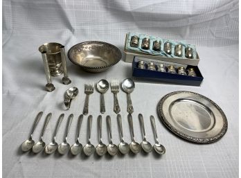 Sterling Silver Grouping Of Flatware And Serving Pieces 17.4ozt.