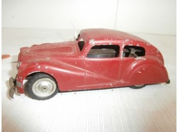 Vintage SAFAR MI 3000 Mercury Sedan Red Clockwork Toy Car