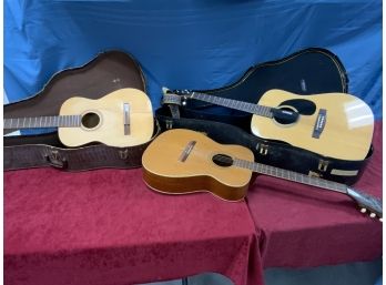 3 Guitar Lot With 2 Cases