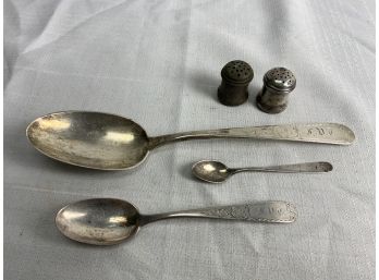 Sterling Silver And Silver Spoons And Etc 3.3ozt