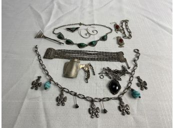 Sterling Silver And Silver Jewelry 168.2 Grams