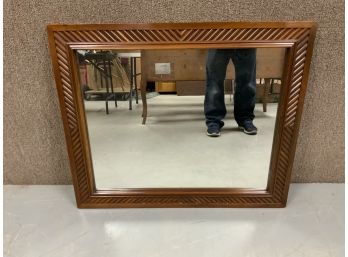 Cherry Carved Rectangle Mirror