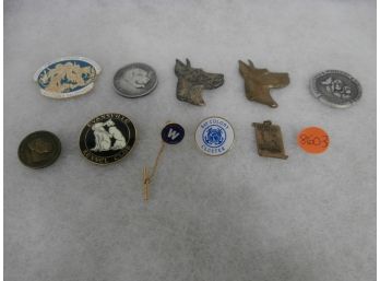 10 Kennel Club Medals And Related Medals Including 1 Great Western Terrier Association Of Southern California