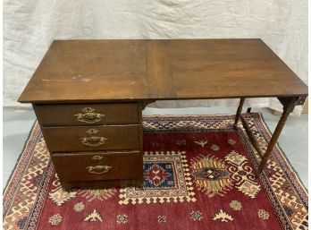 Antiques Oak Folding Sewing Table