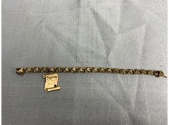 14k Charm Bracelet With A Charm 14.5 Grams
