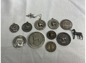 Sterling And 999 Silver Dog Club Metals