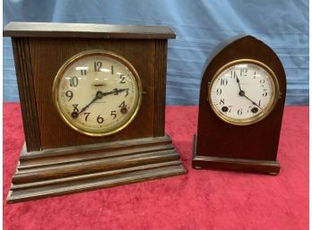 1 Ingraham Clock And 1 Seth Thomas Clock Both With Keys