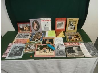 Dog Related Periodicals Including The Great Dane Reporter, Daneline, June 1975 Dog World Magazine And More