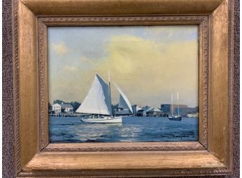 David Bareford Sunset Stonington Harbor Print On Canvas 29 Of 250