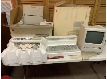 Apple Macintosh Plus With Image Writer II With Original Boxes