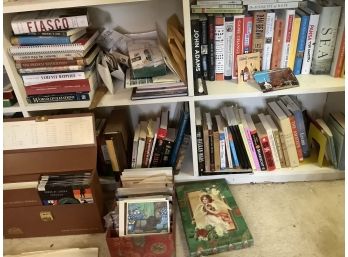 Large Lot Of Fiction And Non Fiction, Records, Magazines Of Various Subject Matter And Much More