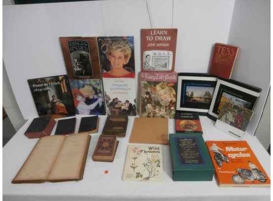 Book Collection Including 1890's Handwritten Ledger, Audels New Automobile Guide 1938 And More