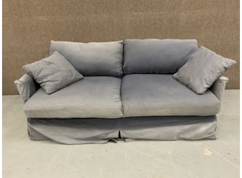 Crate And Barrel Sofa With Slip Cover