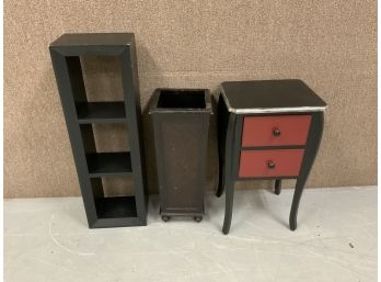 3 Small Stands Or Side Tables
