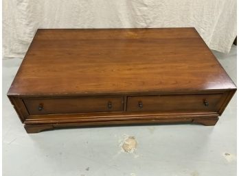 Large Cherry Two Drawer Coffee Table