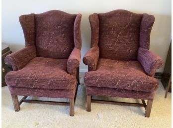 2 Upholstered Wing Chairs