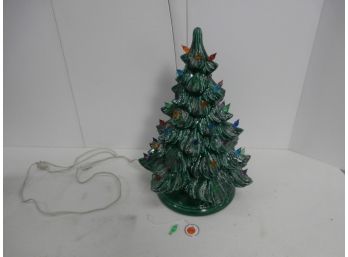 Vintage Ceramic Christmas Tree With Base