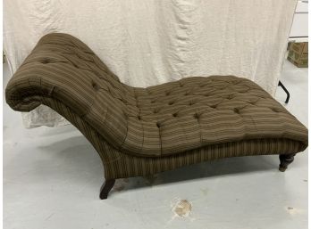 Quality Stripped Chaise Lounge