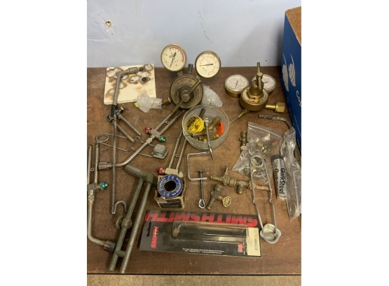 Assorted Gas And Torch Related Items