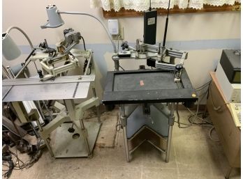 2 Hermes Engraving Machines One Computerized Signature 8000 And One Manual. Comes With All The Tooling