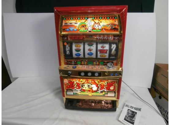 Aristocrat Skill-stop Token Slot Machine Manekineko Plus Daruma, NOT WORKING
