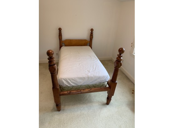 Antique Cannon Ball Rope Style Bed Twin Size