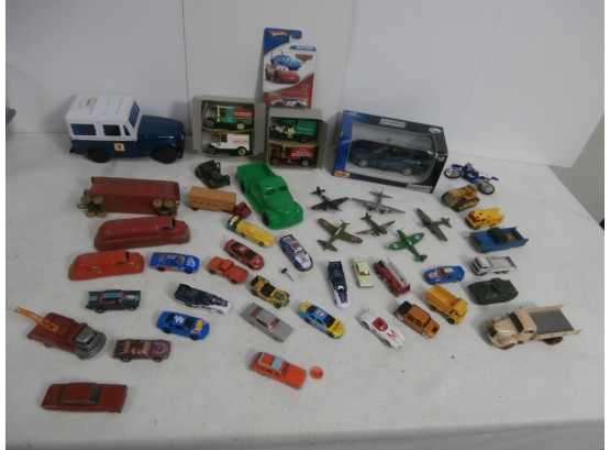 Vintage To Contemporary Vehicle Lot Including Texaco Trucks By Tootsie Toy USA, US Mail Bank Signed