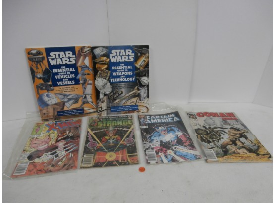 Comic Books Including Uncanny X-Men #213, Doctor Strange #49, Captain America #321, Conan Saga #36